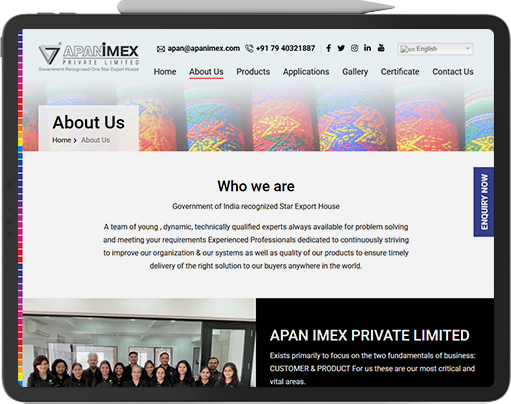 Apanimex - Home iPad